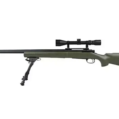 Replika karabinu snajperskiego SW-04 (z lunetą i dwójnogiem) - oliwkowa OD-G-SWL-03-001246-00 asgbox.pl
