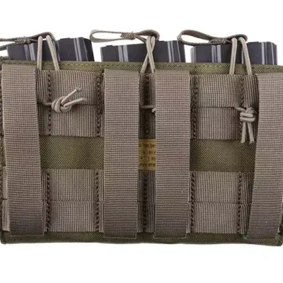 Potrójna ładownica Open Top na magazynki M4/M16 + pistoletowe - foliage green OD-G-EME-19-019157-00 asgbox.pl Potrójna ładownica Open Top na magazynki M4/M16 + pistoletowe - foliage green OD-G-EME-19-019157-00 asgbox.pl