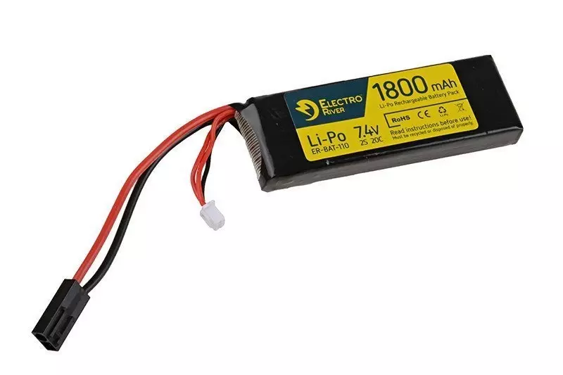 Akumulator LiPo 7,4V 1800mAh 20/40C OD-G-ELR-06-008307-00 asgbox.pl asgbox.pl - Akumulator LiPo 7