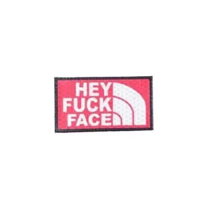 asgbox.pl - Naszywka IR - Hey Fuck Face - czerwona