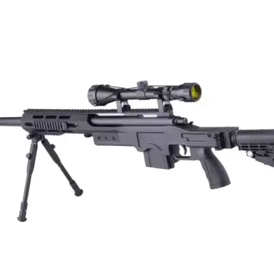 Replika karabinu snajperskiego MB4412D - z lunetą i dwójnogiem - czarna OD-G-WEL-03-009598-00 asgbox.pl