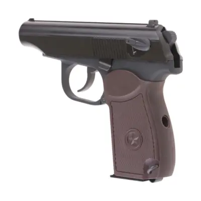 Replika pistoletu MK z tłumikiem - czarna/brązowy chwyt OD-G-WET-02-018958-00 asgbox.pl