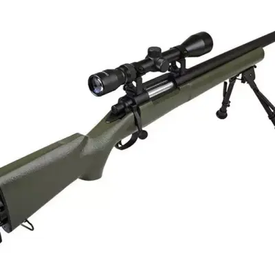 Replika karabinu snajperskiego SW-04 (z lunetą i dwójnogiem) - oliwkowa OD-G-SWL-03-001246-00 asgbox.pl