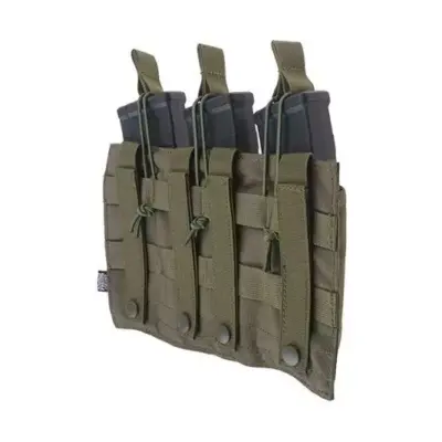 Potrójna ładownica OPEN na magazynki AK - oliwkowy OD-G-PRI-19-019435-00 asgbox.pl