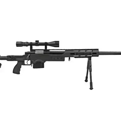 Replika karabinu snajperskiego MB4411D - z lunetą i dwójnogiem - czarna OD-G-WEL-03-006031-00 asgbox.pl