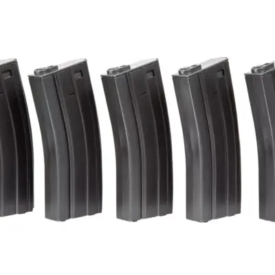 Zestaw 5 magazynków real-cap na 30 kulek do replik M4/M16 - szary OD-G-SPE-05-016312-00 asgbox.pl