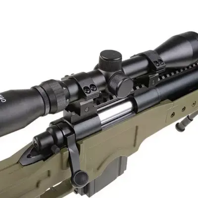 Replika karabinu snajperskiego MB4411D - z lunetą i dwójnogiem - oliwkowa OD-G-WEL-03-008120-00 asgbox.pl