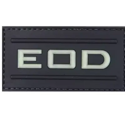 Alternative view of Naszywka 3D – EOD - świecąca w ciemności