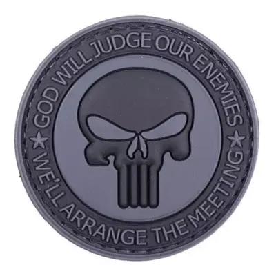 asgbox.pl - Naszywka 3D - God Will Judge Our Enemies - czarna