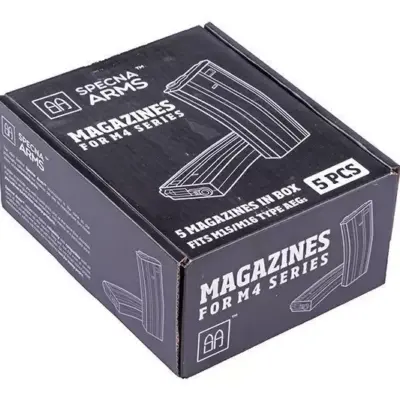 Zestaw 5 magazynków real-cap 30 kulek do M4/M16 - szary OD-G-SPE-05-016313-00 asgbox.pl