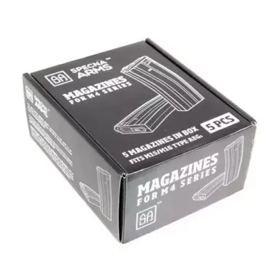 Alternative view of Zestaw 5 magazynków mid-cap 100 kulek do M4/M16 - tan