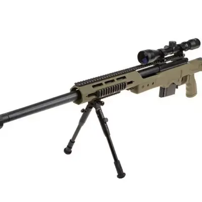 Replika karabinu snajperskiego MB4411D - z lunetą i dwójnogiem - oliwkowa OD-G-WEL-03-008120-00 asgbox.pl