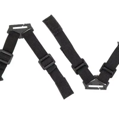 Alternative view of Zestaw klamer masek do hełmów - czarny