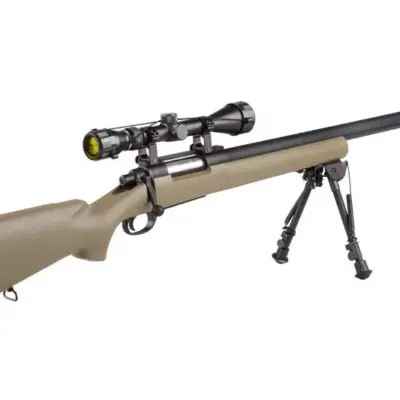 Replika karabinu snajperskiego SW-04J Army (z lunetą i dwójnogiem) - tan OD-G-SWL-03-002103-00 asgbox.pl