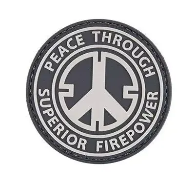 Alternative view of Naszywka 3D - Peace Through Superior Firepower