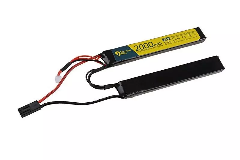 Akumulator LiPo 7,4V 2000mAh 15/30C - 2 modułowy OD-G-ELR-06-008301-00 asgbox.pl asgbox.pl - Akumulator LiPo 7