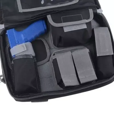 Pokrowiec na pistolet z organizerem - czarno-szary OD-G-GFT-22-018433-00 asgbox.pl