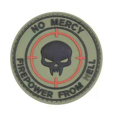 asgbox.pl - Naszywka 3D - NO MERCY – KINETIC WORKING GROUP - Olive