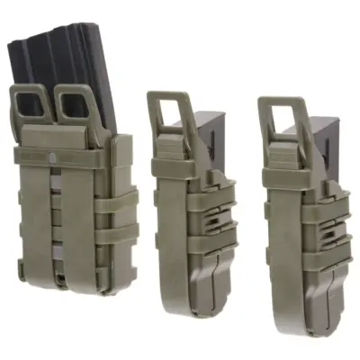 Zestaw ładownic Open III (2 XS+1 M) na magazynki pistoletowe + 5,56 - oliwkowy OD-G-PRI-19-017423-00 asgbox.pl