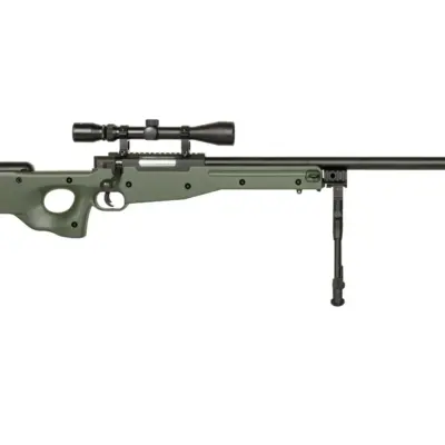 Replika karabinu snajperskiego Warrior I ( z dwójnogiem i lunetą) - Oliwkowa OD-G-WEL-03-000914-00 asgbox.pl