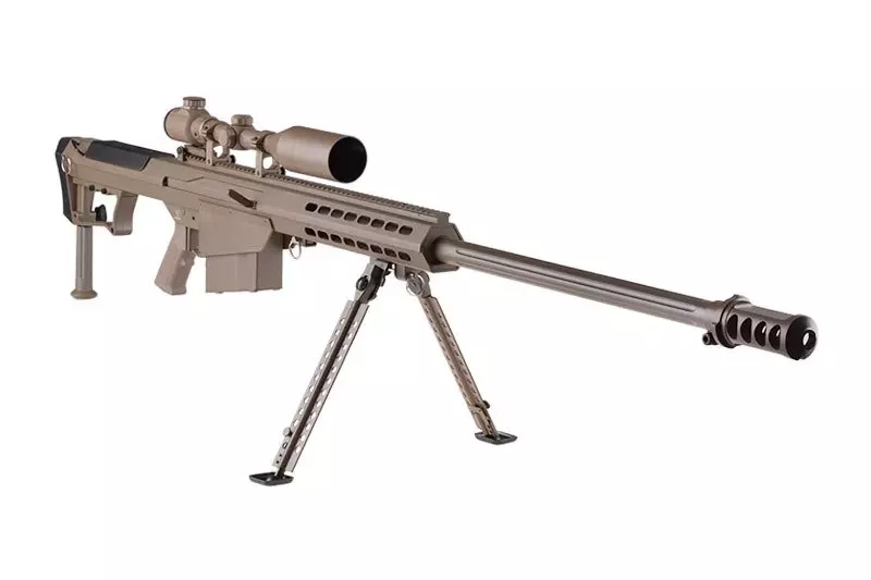 Replika karabinu wyborowego SW-013 z lunetą i dwójnogiem - tan OD-G-SWL-03-018551-00 asgbox.pl Replika karabinu wyborowego SW-013 z lunetą i dwójnogiem - tan - obrazek 6