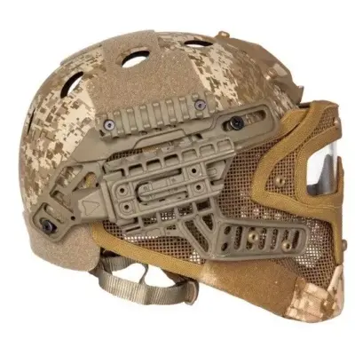 Replika kasku FAST PJ G4 System z osłoną twarzy - Desert OD-G-EME-21-021510-00 asgbox.pl Replika kasku FAST PJ G4 System z osłoną twarzy - Desert OD-G-EME-21-021510-00 asgbox.pl
