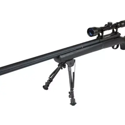 Replika karabinu snajperskiego SW-04J Army (z lunetą i dwójnogiem) - czarna OD-G-SWL-03-003800-00 asgbox.pl