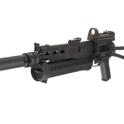 Replika pistoletu maszynowego PP-19 Bizon z tłumikiem i kolimatorem OD-G-CYM-01-009116-00 asgbox.pl