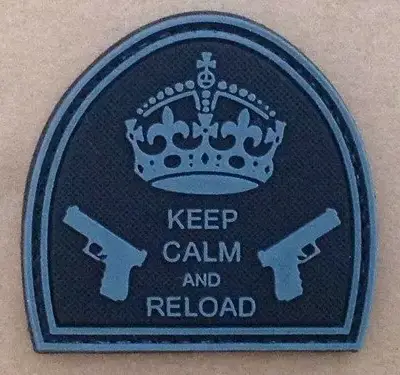 asgbox.pl - Naszywka - Keep Calm And Reload - Black