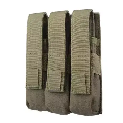 Alternative view of Potrójna ładownica na magazynki typu MP5 - oliwkowa