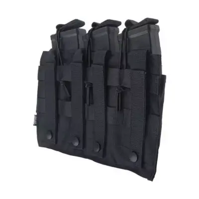 Potrójna ładownica OPEN na magazynki AK - czarna OD-G-PRI-19-019434-00 asgbox.pl