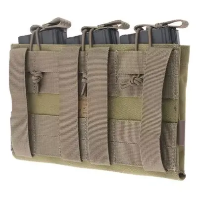 Potrójna ładownica Open Top na magazynki M4/M16 + pistoletowe - khaki OD-G-EME-19-020191-00 asgbox.pl Potrójna ładownica Open Top na magazynki M4/M16 + pistoletowe - khaki OD-G-EME-19-020191-00 asgbox.pl
