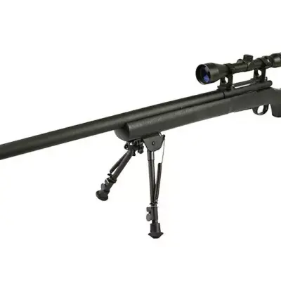 Replika karabinu snajperskiego SW-04 (z lunetą i dwójnogiem) - czarny OD-G-SWL-03-001247-00 asgbox.pl