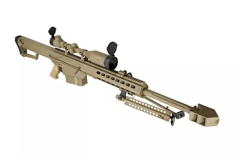 Replika karabinu wyborowego SW-02A CQB z lunetą i dwójnogiem - tan OD-G-SWL-01-002675-00 asgbox.pl Replika karabinu wyborowego SW-02A CQB z lunetą i dwójnogiem - tan - obrazek 9