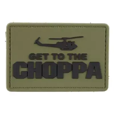 asgbox.pl - Naszywka 3D - Get to the Choppa - oliwkowa
