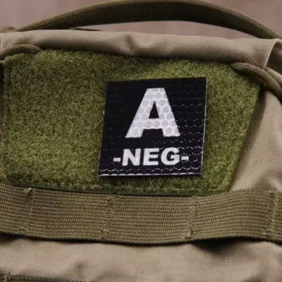 Naszywka IR z grupą krwi: A NEG OD-G-KAM-30-002088-00 asgbox.pl