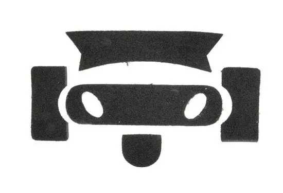 Zestaw rzepów do hełmu typu PJ - czarny OD-G-FMA-21-003888-00 asgbox.pl asgbox.pl - Zestaw rzepów do hełmu typu PJ - czarny