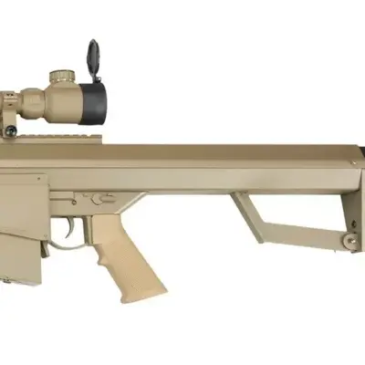 Replika karabinu wyborowego SW-02A CQB z lunetą i dwójnogiem - tan OD-G-SWL-01-002675-00 asgbox.pl Replika karabinu wyborowego SW-02A CQB z lunetą i dwójnogiem - tan OD-G-SWL-01-002675-00 asgbox.pl