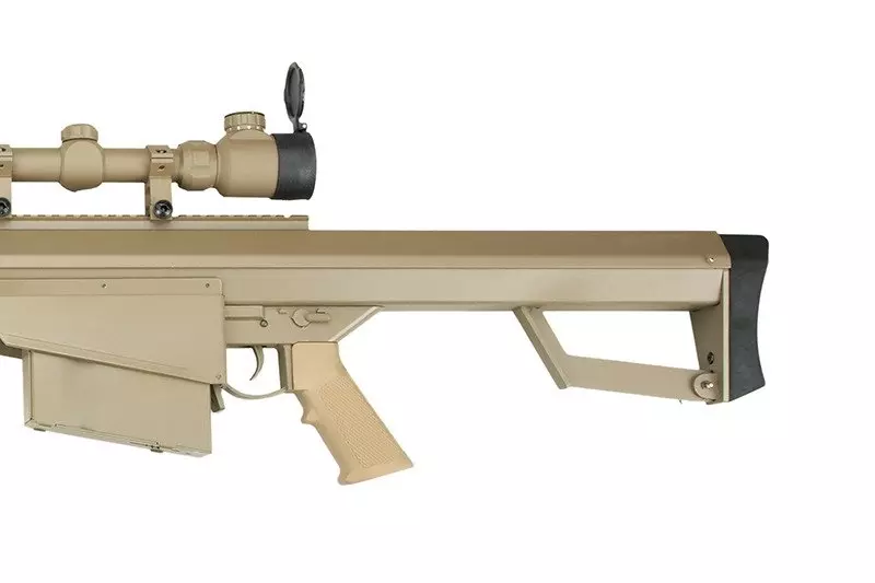 Replika karabinu wyborowego SW-02A CQB z lunetą i dwójnogiem - tan OD-G-SWL-01-002675-00 asgbox.pl Replika karabinu wyborowego SW-02A CQB z lunetą i dwójnogiem - tan - obrazek 10