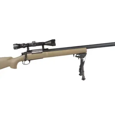 Replika karabinu snajperskiego SW-04J Army (z lunetą i dwójnogiem) - tan OD-G-SWL-03-002103-00 asgbox.pl