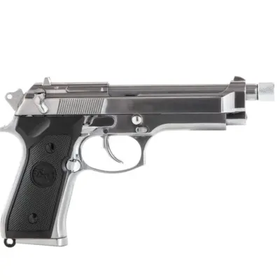Replika pistoletu SR92 z tłumikiem - srebrna OD-G-SRC-02-021692-00 asgbox.pl