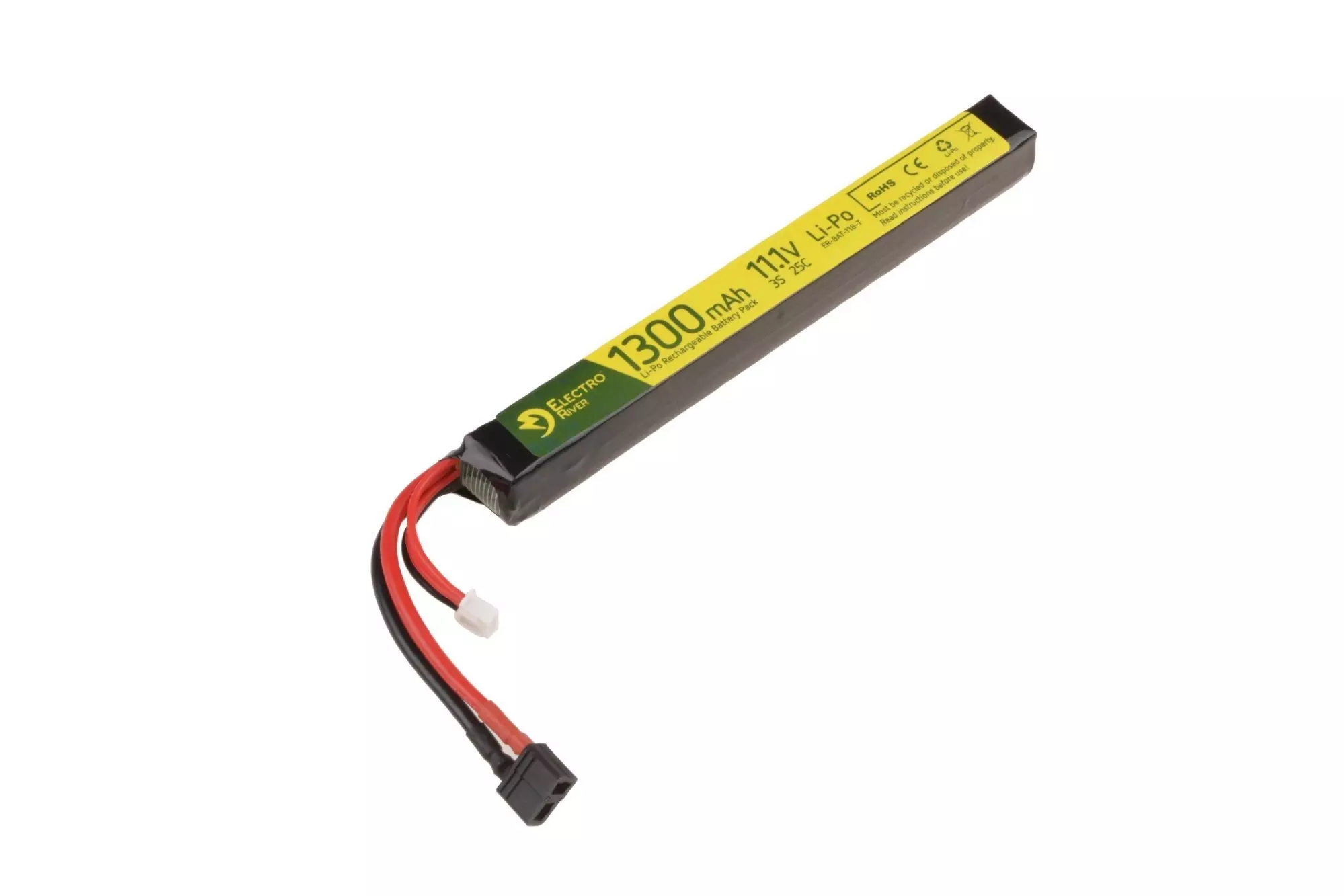 Akumulator LiPo 11,1V 1300mAh 25/50C T-connect (DEANS) OD-G-ELR-06-015733-00 asgbox.pl 1V 1300mAh 25/50C T-connect (DEANS)