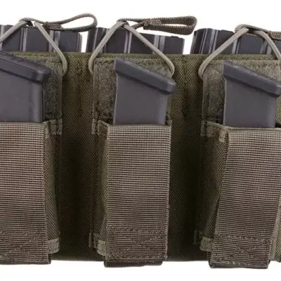 Potrójna ładownica Open Top na magazynki M4/M16 + pistoletowe - foliage green OD-G-EME-19-019157-00 asgbox.pl Potrójna ładownica Open Top na magazynki M4/M16 + pistoletowe - foliage green OD-G-EME-19-019157-00 asgbox.pl