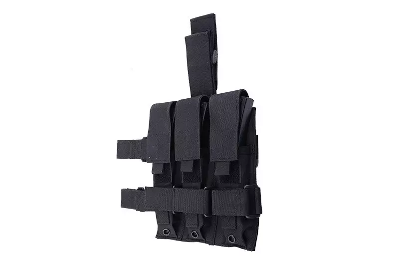 Potrójna ładownica udowa na magazynki typu MP5 - czarna OD-G-GFT-19-009685-00 asgbox.pl Potrójna ładownica udowa na magazynki typu MP5 - czarna - obrazek 3