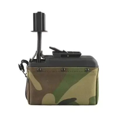 Alternative view of Magazynek pudełkowy 1500 kulek do repliki typu M249 - woodland