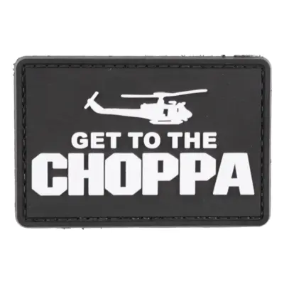 asgbox.pl - Naszywka 3D - Get to the Choppa - czarna