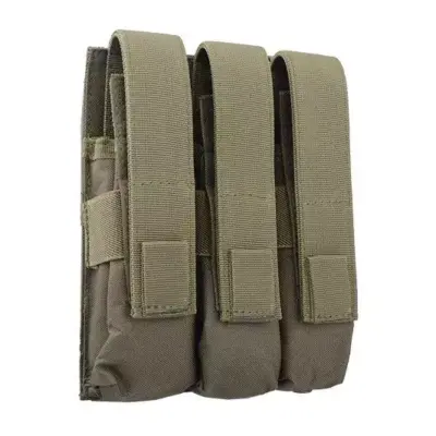 Potrójna ładownica na magazynki typu MP5 - oliwkowa OD-G-GFT-19-009664-00 asgbox.pl