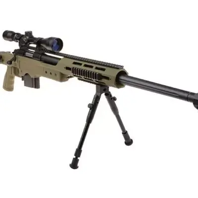 Replika karabinu snajperskiego MB4411D - z lunetą i dwójnogiem - oliwkowa OD-G-WEL-03-008120-00 asgbox.pl