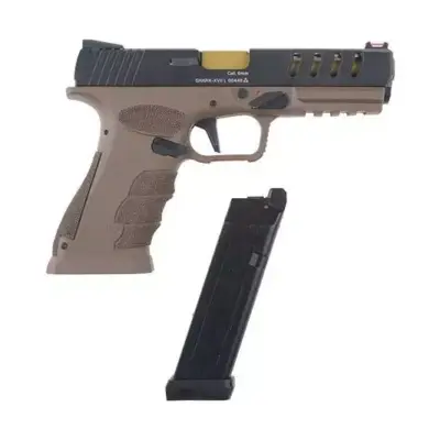 Replika pistoletu CO2 Shark Full Auto - czarny/tan OD-G-APS-02-020840-00 asgbox.pl Replika pistoletu CO2 Shark Full Auto - czarny/tan OD-G-APS-02-020840-00 asgbox.pl