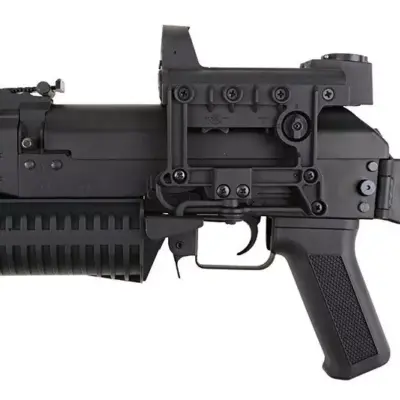 Replika pistoletu maszynowego PP-19 Bizon z tłumikiem i kolimatorem OD-G-CYM-01-009116-00 asgbox.pl